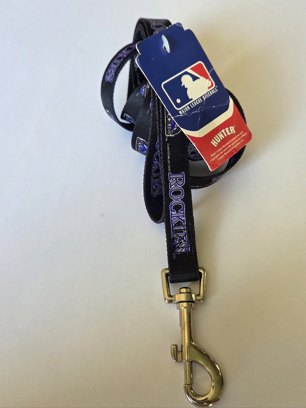 Colorado Rockies Dog Leash Lanyard MLB Baseball NWT Logo Purple Black Heavy Duty